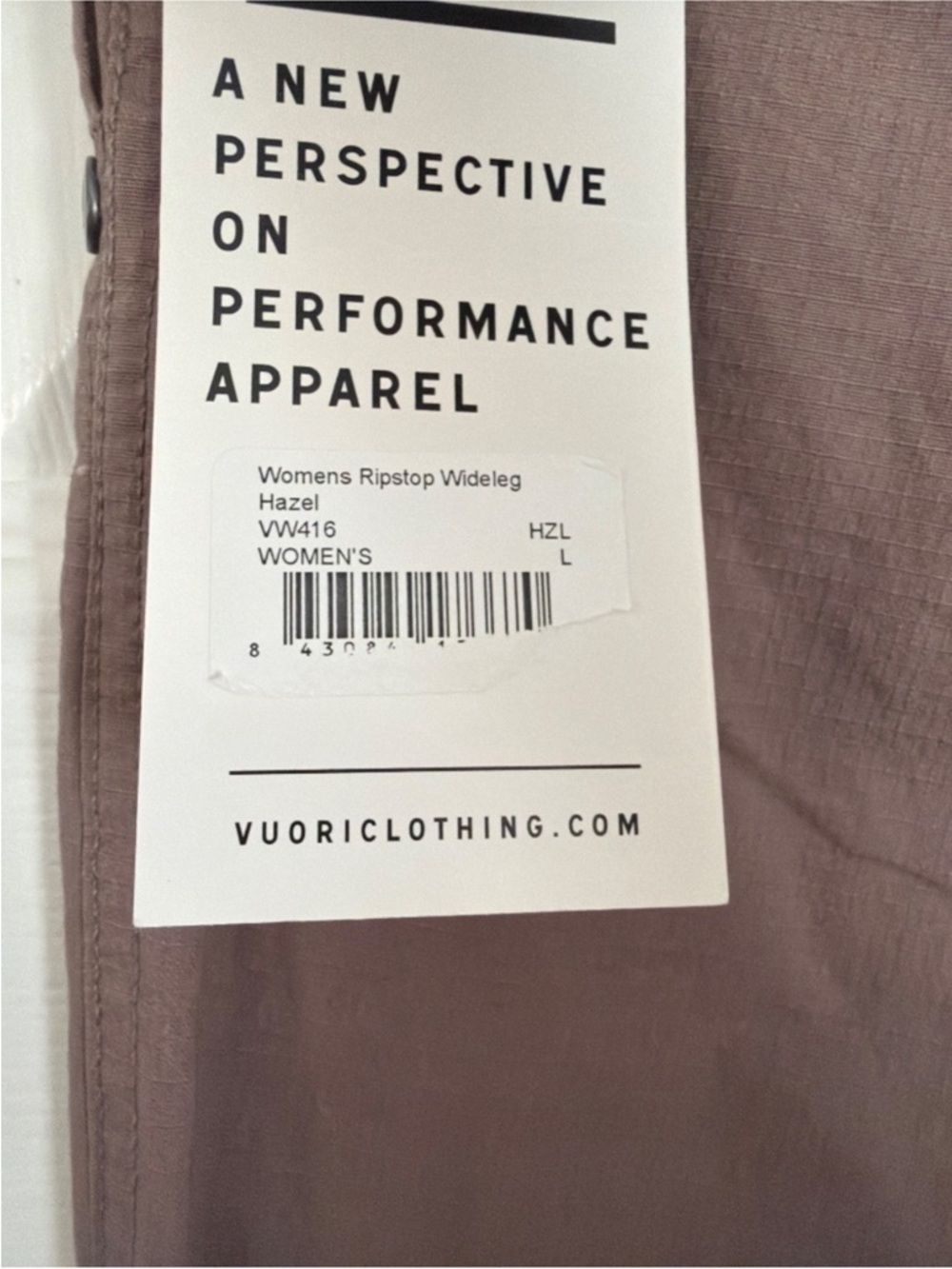 Vuori Ripstop Wide Leg Pants in Hazel Size L - Picture 3 of 3